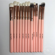Makeup Brush Set - Rose Gold and Pink - Eye brushes