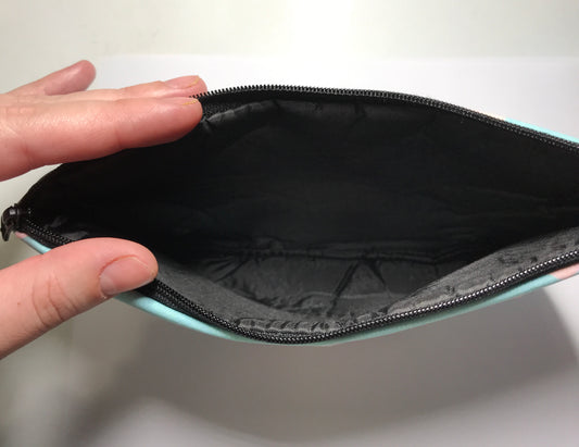 Blue - La La Llama - Llama Makeup Bag